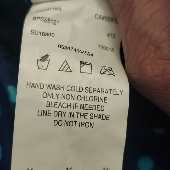 SOUTH POINT Blue Polka Dot Tiered Halter Swim Top New 14 - Picture 9 of 11